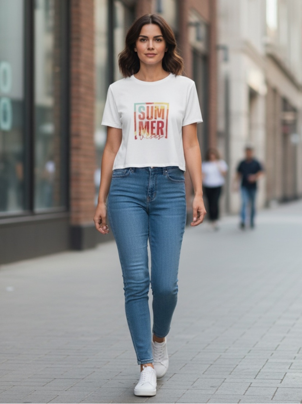 Summer Vibes Dri Fit Crop Top | SIZE M